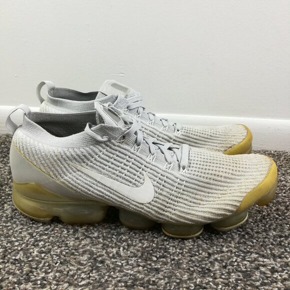 Nike Air VaporMax Flyknit Gray Reflective Silver Mens Size 13